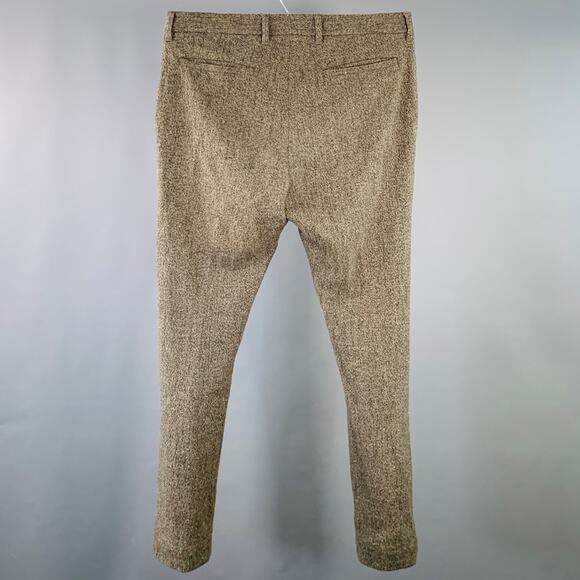 45rpm Size 34 Grey Melange Cotton Blend Straight Casual Pants - Picture 3 of 6